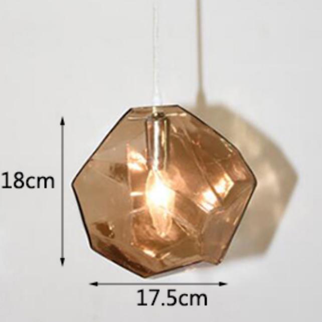 Moderne kreative unregelmäßige Glas Kronleuchter LED Küche Wohnzimmer Restaurant Bar Theke Hotel Loft Bekleidungsgeschäft Beleuchtung