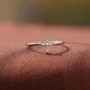 Dainty Shining Cross Ring Lady Daily Wearable Jewelry with Bright Zirconia Versatile Stylish Finger Accessories for Women