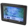 Wetteruhr mit Temperatur- und Feuchtigkeitsmonitor Wetteranzeige Wecker mit Wetter
