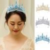 Shiny Ornament Baroque Queen Tiaras Luxury Bridal Headwear Hairpin Rhinestone Diadem  Wedding