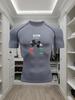 Men's Compression Shirt Quick Dry Gray Gym T-Shirt "GYM Is Calling" Dumbbell Print Workout Sportswear Lifestyle To Gym Men's Compression Shirt