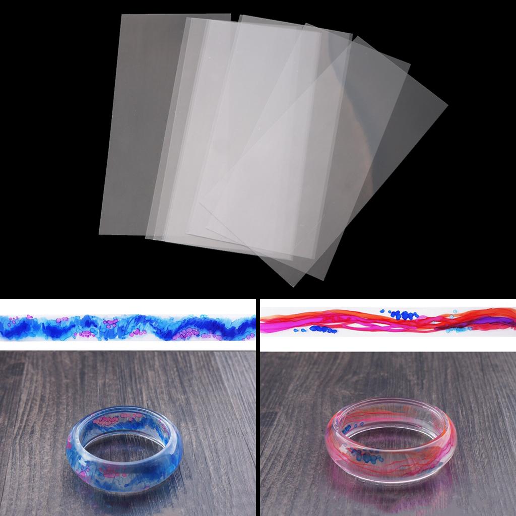 10 Pieces Ink-style Film Fillings Jewelry Epoxy Ring Mold DIY Crafts Decorations