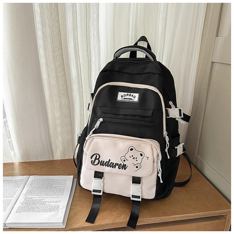 

School bag new high-value college style fresh and sweet cute bear backpack junior high school students lightweight large-capacity backpack