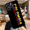 Colombia Flag Phone Case For iPhone 11 12 13 14 16 15 Pro Max Mini XS X XR 7 8 Plus Soft Cover Shell