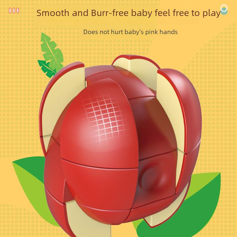 Panxin Fruit Puzzle Cube: Unique Orange, Peach, Pear, Lemon Shapes for Children's Creative Early Learning.