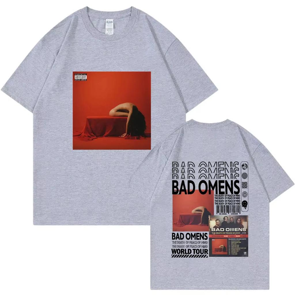 Bad OUnisexs Rock Bands Album World Tour Poster Graphic T Shirts High Street Trend Fashion Tshirts Summer Oversized Cotton Tshirt