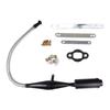 Black Silver Viper Flexible Muffler Pipe For 80cc Bike Gas Engine Motor Parts Motorcycle Exhaust Systems Flexible Muffler Pipe