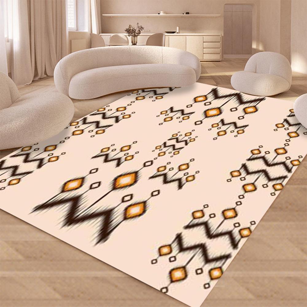 

Nordic Vintage Carpet for Living Room and Bedroom, Sofa, Coffee Table Rug Bohemian Ethnic Style, Household Bedside Mat 40x60CM