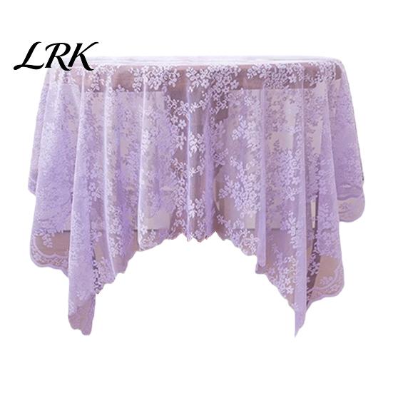 Spitzen-Tischdecke Tischdecke, Florale Tischabdeckung, Retro-Sägeblatt-Stoff mit hoher Dichte für Esstisch, Rustikale Hochzeitsfeier Brautparty Dekoration