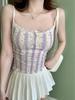 Women's Sweet Brushed Warm Cotton Vest with Pads - Autumn & Winter Back Camisole