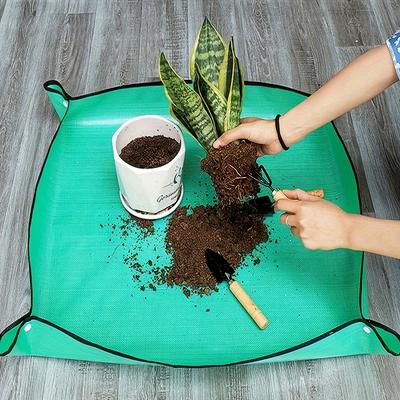 1pc esteira de plantio 50cm jardinagem almofada de vaso dobrável jardim planta vaso de flores transplante tapetes à prova dwaterproof água
