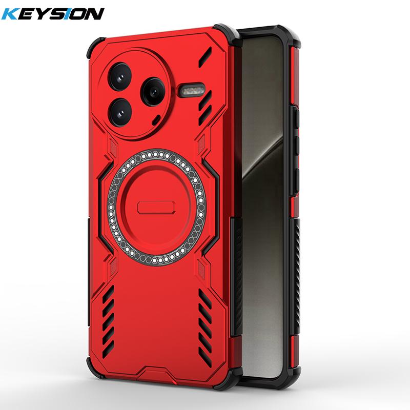 KEYSION Hollow Heat Dissipation Case for POCO F7 Pro F7 Ultra Magnetic Cooling Shockproof Phone Cover for Xiaomi POCO F7 Ultra