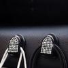 Rhinestone Crystal Hooks Portable Car Hanging Bag Holder Home Ornaments Decor Creative Mini Bling Hook Auto Interior Accessories