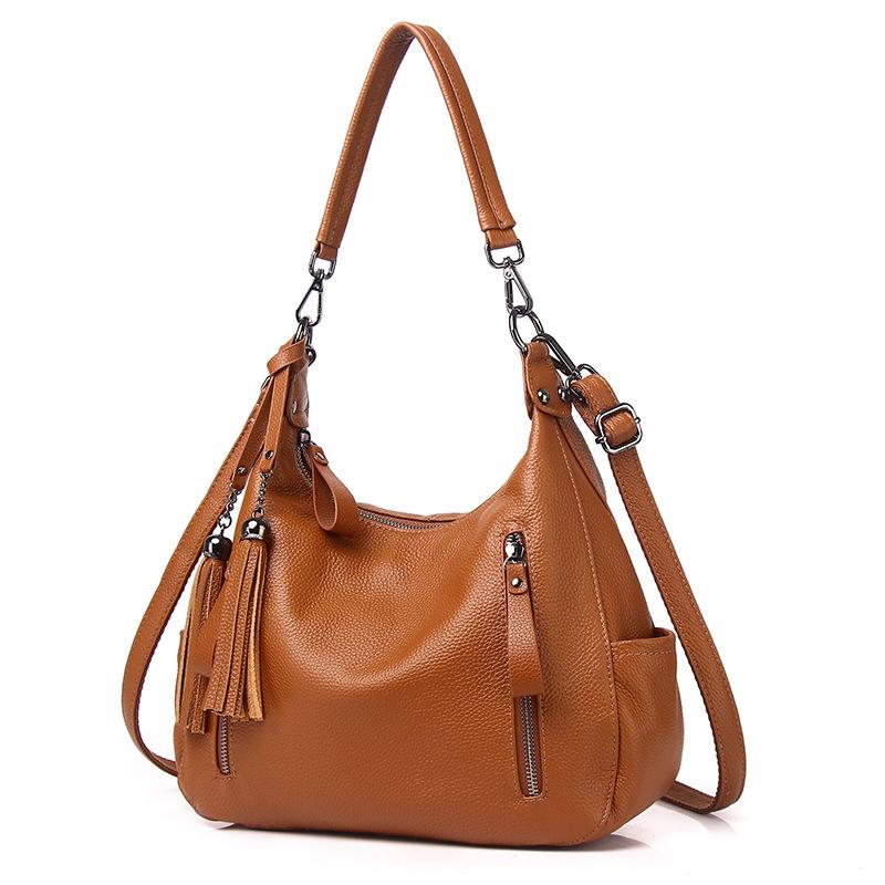 Leather Women'S Bag Shoulder Bag Casual Large Bag Women'S Bag Mother Cowhide Messenger Bag Business Commute