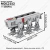 MOOXI Star Wars Mech Veicolo Cannone Carro Armato Armi Nave da Trasporto Soldati Modello Mattoncini Fai da Te Blocchi da Costruzione Assemblati Giocattolo per Bambini