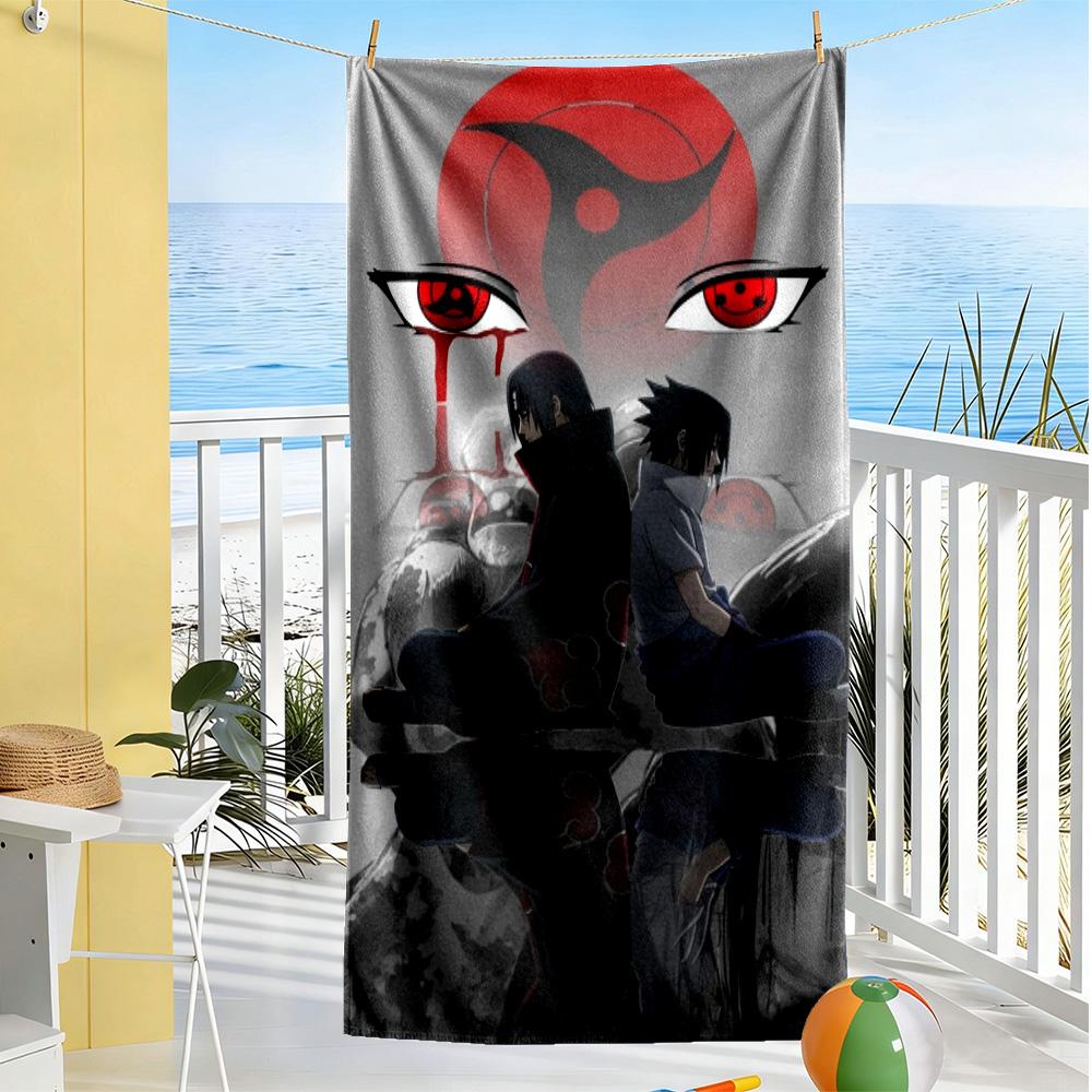 Naruto Beach Towel Quick-Dry Soft Microfiber Comfortable Lightweight Portable for Swimming,Beach,Camping, Travel, Beach Accessories,Gym