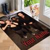 Custom Name Sum 41 Crystal Velvet Floor Rug Personalized Text Soft Carpet Home Decor