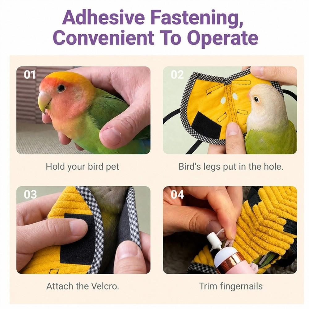 Anti Escape Bird Bag Breathable Bird Backpack Carrier New Parrot Vest Carrier  Budgies