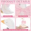 3Pcs Silly Goose Birthday Party Decoration Pink Bow Wooden Silly Goose Baby Shower Centerpiece Gift Desk Tiered Tray Party Favor
