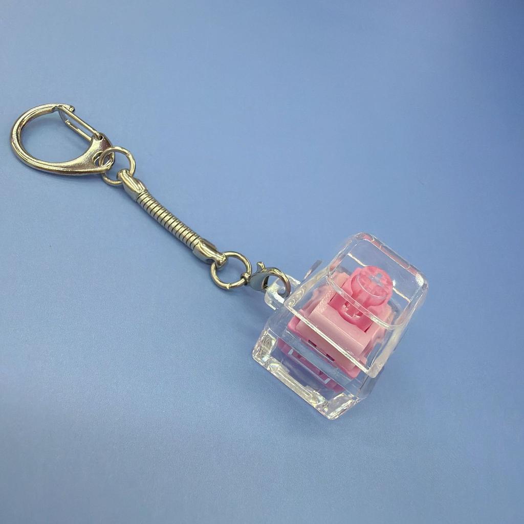 Cat Paw Silicone Fidget Keychain Mechanical Keyboard Button Pop It Stress Relief Toy Bag Charm Cat Lover Gamer Gift