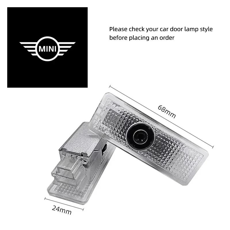 -HD Led Welcome Light Car Door Projector Lamp Decoration For BMW MINI Cooper S Works JCW R55 R56 R50 R53 R60 R61 F54 F55 F56 F60