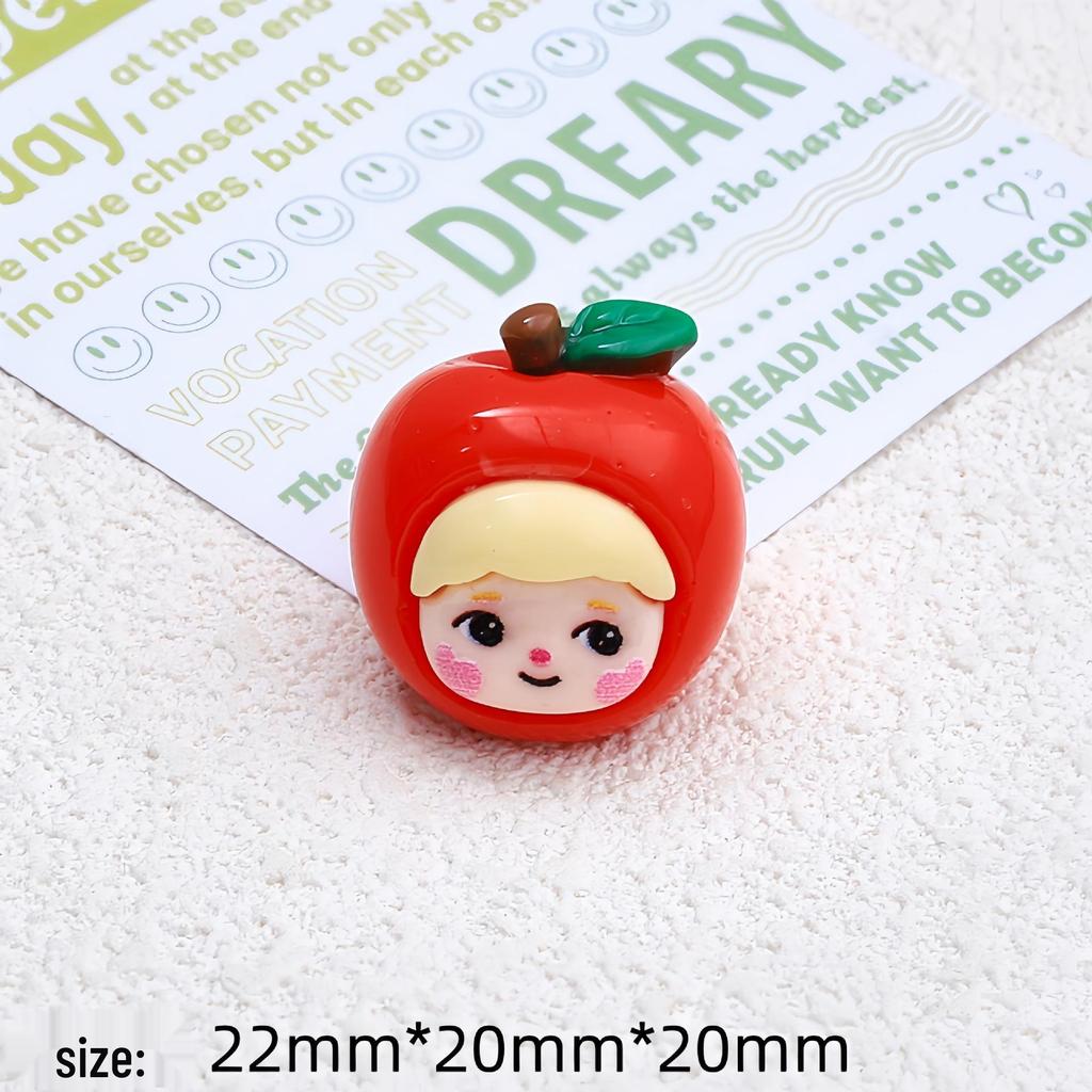 3D Fruit Doll Cartoon Charms for Hair Clips & Shoe Accessories