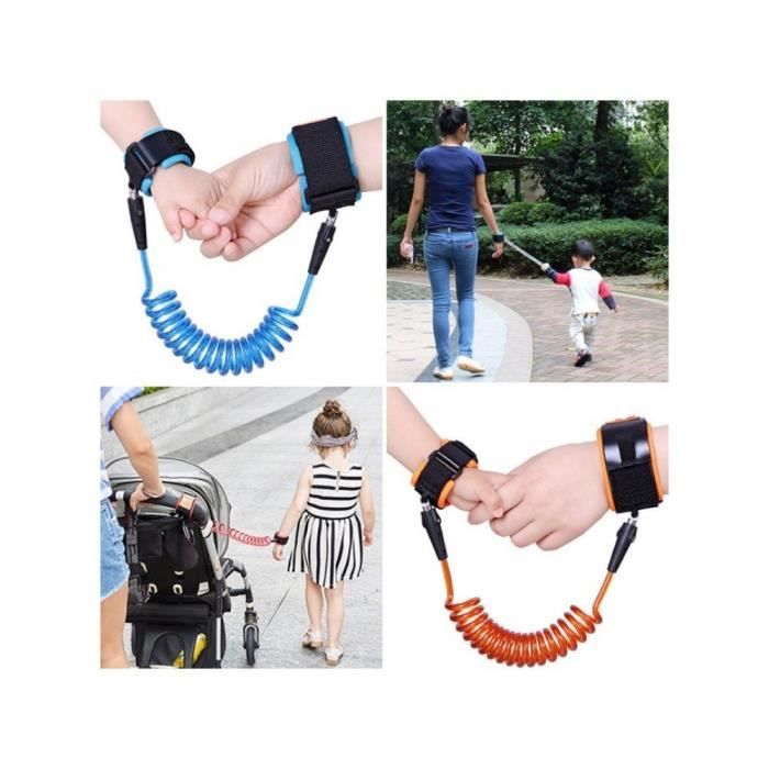 Laisse Enfant Bracelet Cordon Anti perte Sécurité Bébé Enfant Attache Poignet