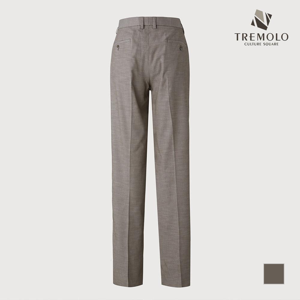 TREMOLO Beige Simple Poly Rayon Washed Pants_Trndaxs1256
