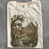 Vintage Dinosaur Volcano Shirt, Spinosaurus Triceratops Jungle Graphic Tee, Retro Prehistoric Top, Comfort Colors® Dino Gift