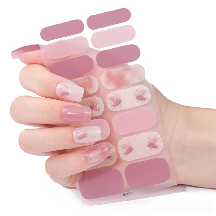 French Manicure Stickers Set Chip Resistant Design Seamless Adhesion Perfect For Short Or Long Nail Shapes
