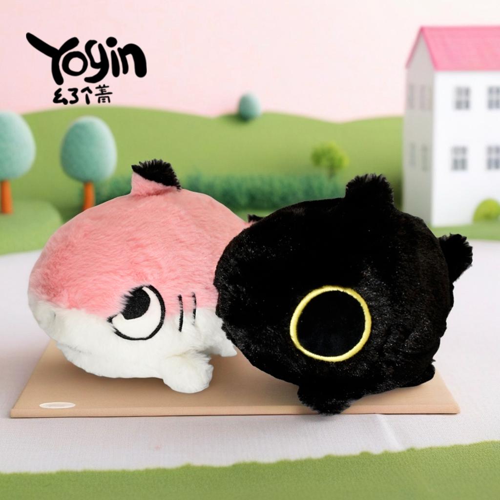 New 20/50cm Official Sharkitty Plush Doll Peripheral Mini Shark Cat Cub Plush Toy Kawaii Soft Throw Pillow Room Decoration Gift