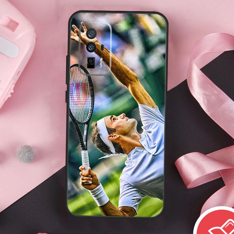 Tennis Roger Federer RF Case For Xiaomi 13T 11T 12T Pro 12 Lite 13 14 Ultra POCO F6 F5 M6 X3 X5 X6 Pro F3 M5s Cover