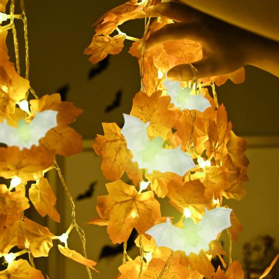 20Pcs Simulation Bat Funny Scary Realistic Anti-fade Wear-resistant Tricky Props Mini Halloween Luminous Bat Ornament Party Supplies