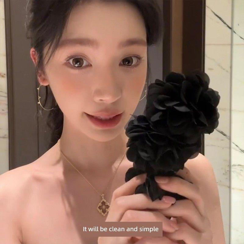 

Yi Mengling Same Super Shiny Unique Simple Bracelet Big Ear Ring Ear Clip Female Fancy Earrings Dignified Generous Style Earrings Ear Studs Yi Mengling with ~ Elegant black banana clip 13cm