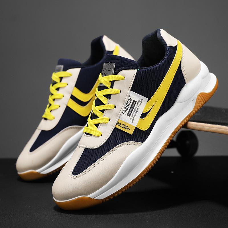 Spring new men s shoes breathable and lightweight thick-soled color matching casual shoes youth outdoor trendy sports shoes men 39 2980₽