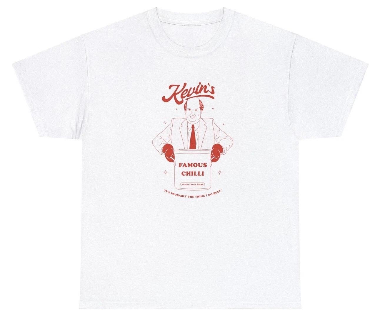Kevin s Famous Chilli T Shirt Funny The Office Malone Family Recipe TV Show Tee 4XL