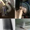 100-150mm Uzun Flanşlı Kanal Fan Hortumu Konektörü Hava Havalandırma Adaptörü Mutfak Davlumbazı Ventilatör Borusu Bağlantısı Egzoz Çıkışı İçin