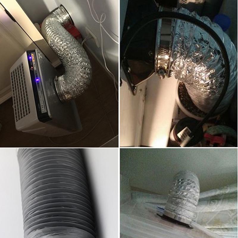 100-150mm Uzun Flanşlı Kanal Fan Hortumu Konektörü Hava Havalandırma Adaptörü Mutfak Davlumbazı Ventilatör Borusu Bağlantısı Egzoz Çıkışı İçin