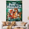 The Fox and the Hound 2 Poster Design Patterned Tapestry Home Decor, Suitable for Bedroom and Living Room, Gift