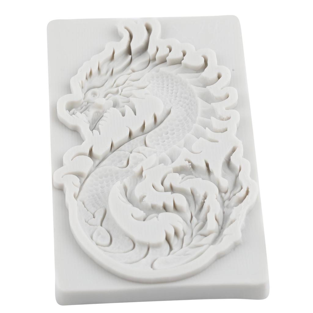 Dragon Silicone Mold Chinese Zodiac Dragon Fondant Molds Cake Decorating Tools Cupcake Topper Candy Sugar Craft Gum Paste Polymer Clay