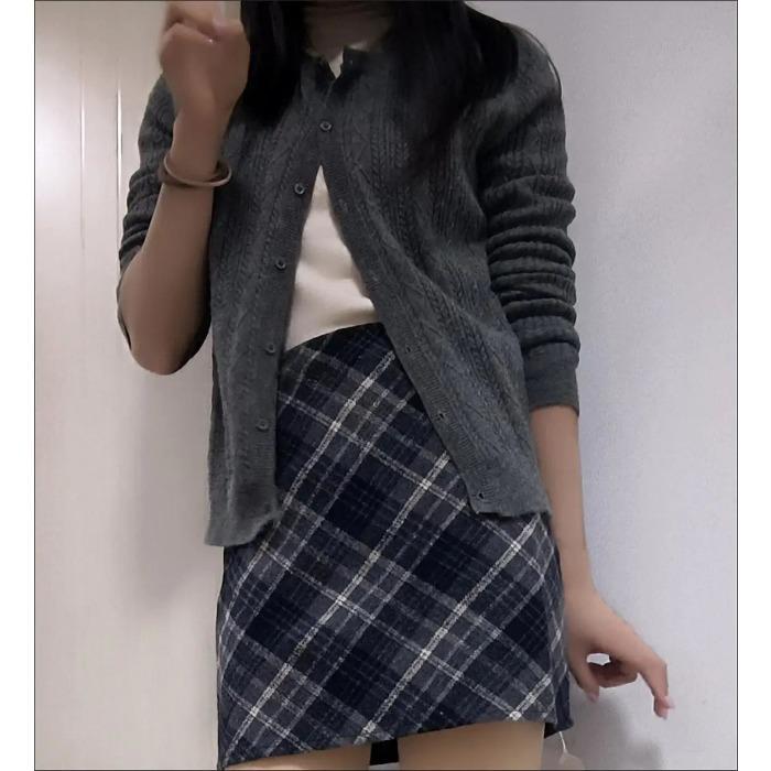 

Женская шерстяная юбка с высокой талией Зимняя А-силуэта Клетчатая Облегающая Мини-юбка Ретро Мода XL синий