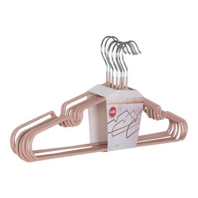Set of 10 Messa Pink METAL SLIM HANGERS
