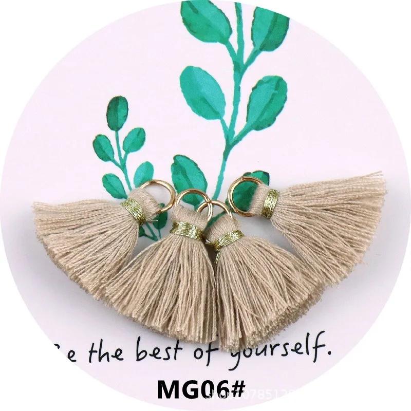 10Pcs Mini Metal Hanging Ring Tassel Trim Pendant DIY Craft Jewelry Earrings Decor Material Fringe Trim DIY Sewing Supplies 20mm
