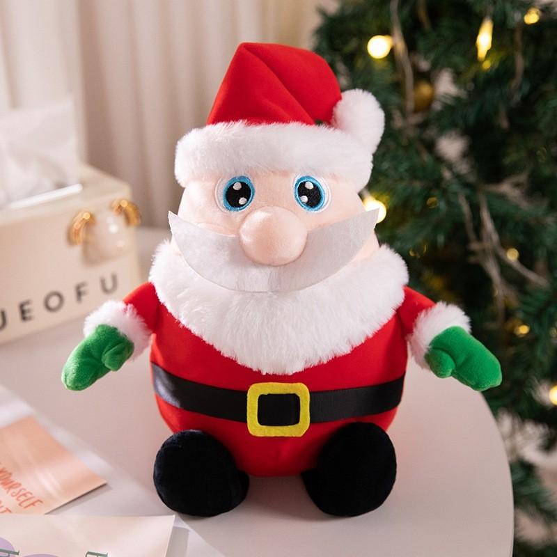 Snowman Elk Glowing Santa Claus Plush Toy Cartoon Stuffed Doll Gift Decoration