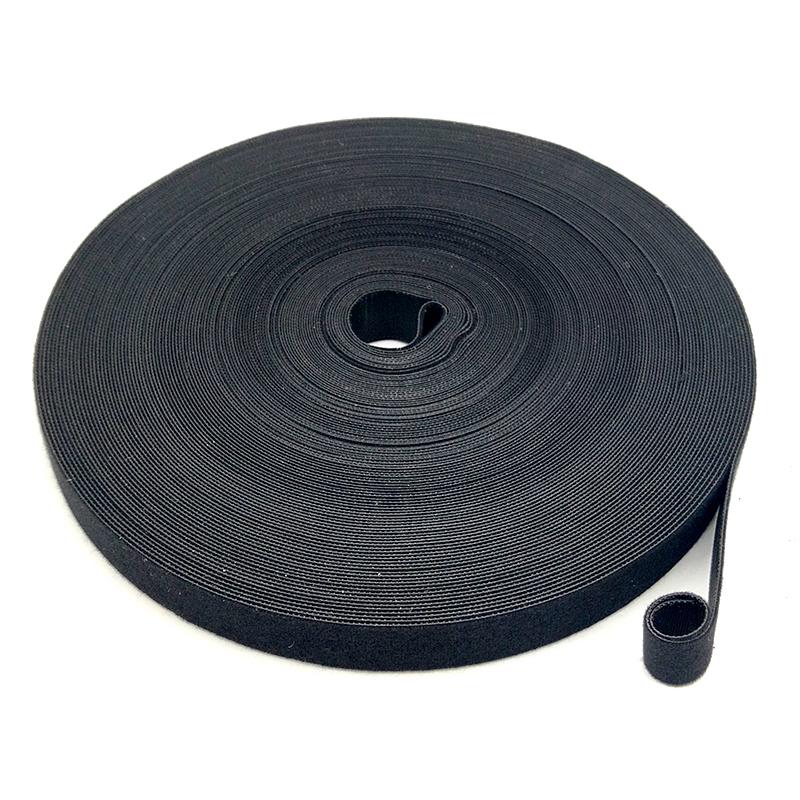 

25 Meters Double Sided Hook Loop Fastener Tape Cable Arrange Organizer Nylon Strapping Belt Home DIY Sewing Accessories 10mm x 25 meters
