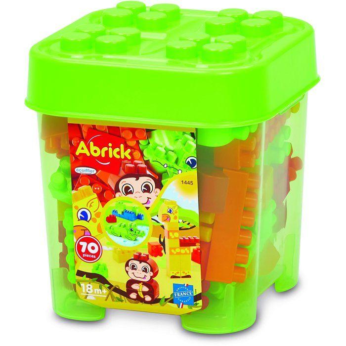 ECOIFFIER Abrick 1445 - Baril Jungle 70 Pieces - Abrick - 18 mois - Un maximum de combinaisons