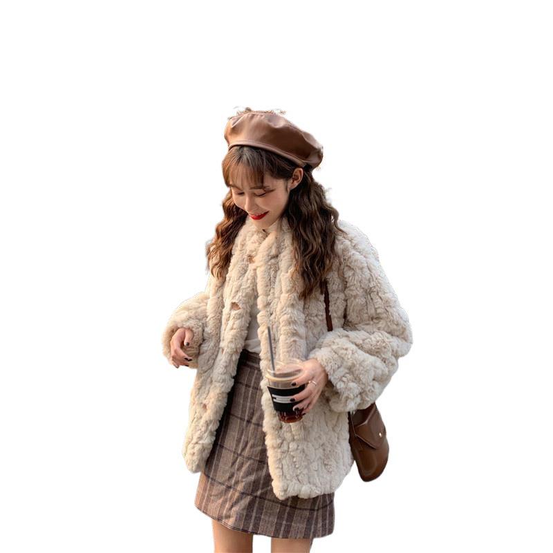2025 Übergröße Koreanischer Stil Lammwollmantel - Locker, Verdickt, Vielseitiger Winterübermantel für Damen