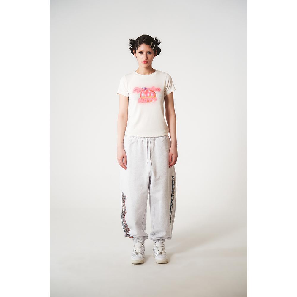 Hatu Spanke Peach Tee White
