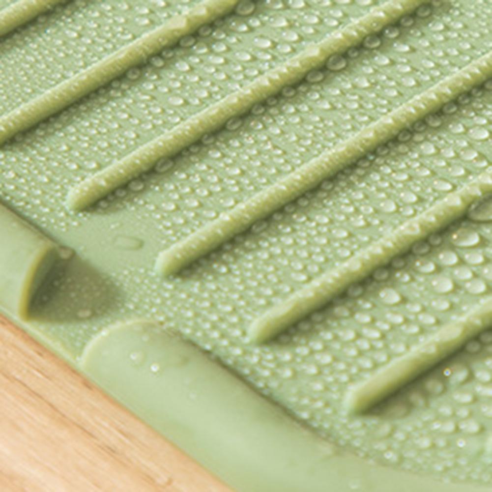 15*9cm Soap Holder Silicone Automatic Drainage Design Melt-Proof Anti-slip Organizer Pad For Kitchen Bathroom Laundry Soap Dish