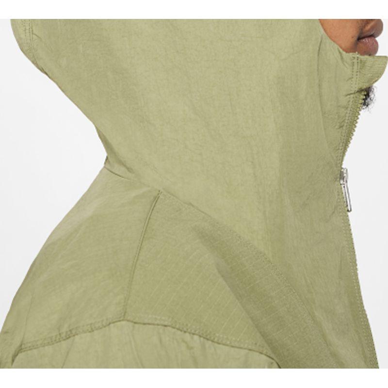 Giacca Tessuta con Cappuccio e Mezza Zip Air Jordan Sport DNA Uomo Giacche Verde Scuro CD5729-370
